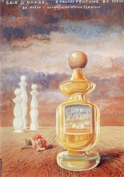 Noche de tormenta extraño perfume de René Magritte Pinturas al óleo